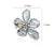 Retro Pin Flower Alloy Inlay Artificial Crystal Rhinestones Women'S Brooches