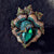 Retro Pin Flower Alloy Inlay Artificial Gemstones Crystal Women'S Brooches