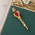 Retro Pin Flower Alloy Inlay Artificial Gemstones Pearl Women'S Brooches