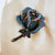 Retro Pin Flower Alloy Plating Inlay Rhinestones Women's Brooches