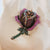 Retro Pin Flower Alloy Plating Inlay Rhinestones Women's Brooches