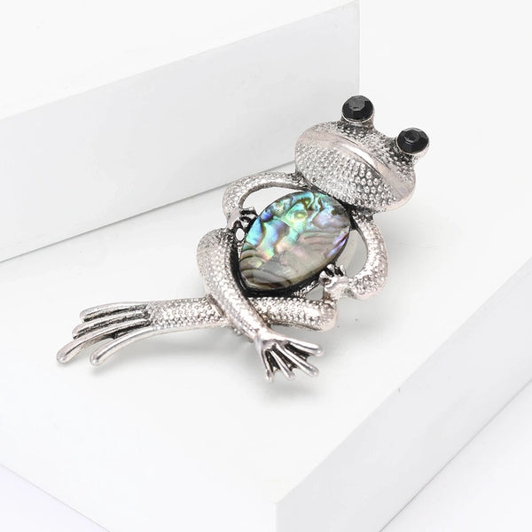 Retro Pin Frog Alloy Unisex Brooches