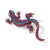 Retro Pin Gecko Alloy Inlay Rhinestones Unisex Brooches