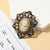 Retro Pin Human Alloy Hollow Out Inlay Rhinestones Women'S Brooches