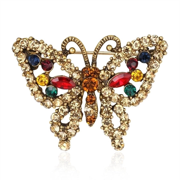 Retro Pin Insect Alloy Diamond Other Women'S Brooches