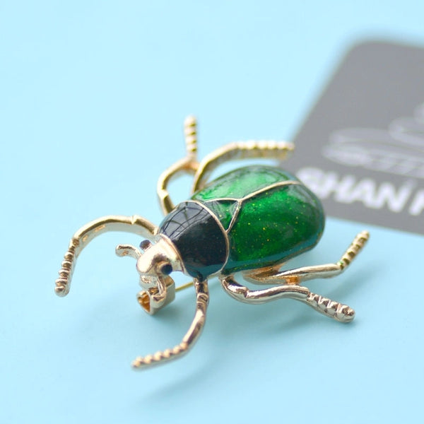 Retro Pin Insect Alloy Enamel Plating Unisex Brooches