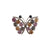 Retro Pin Insect Butterfly Rhinestone Unisex Brooches