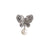 Retro Pin Insect Butterfly Rhinestone Unisex Brooches