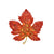 Retro Pin Maple Leaf Alloy Inlay Rhinestones Unisex Brooches