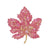 Retro Pin Maple Leaf Alloy Inlay Rhinestones Unisex Brooches