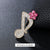 Retro Pin Notes Alloy Inlay Rhinestones Women'S Brooches