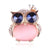 Retro Pin Owl Alloy Diamond Women'S Brooches