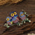 Retro Pin Owl Alloy Inlay Rhinestones Unisex Brooches