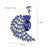 Retro Pin Peacock Alloy Inlay Artificial Gemstones Women'S Brooches