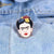 Retro Pin Portrait Alloy Enamel Women's Brooches