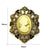 Retro Pin Portrait Alloy Plating Rhinestones Women'S Brooches