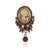 Retro Pin Portrait Alloy Plating Rhinestones Women'S Brooches