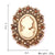 Retro Pin Portrait Alloy Plating Rhinestones Women'S Brooches