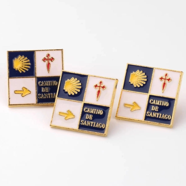 Retro Pin Round Letter Square Alloy Enamel Unisex Brooches