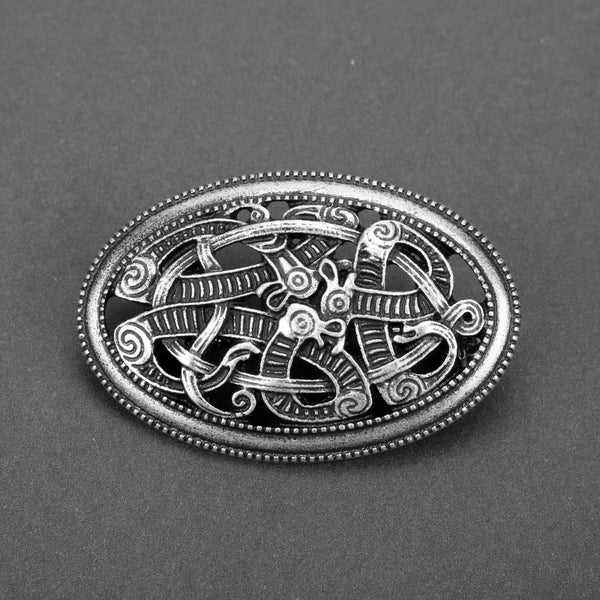 Retro Pin Round Witches Knot Alloy Plating Unisex Brooches