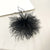 Retro Pin Solid Color Ostrich Hair Women's Brooches