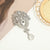 Retro Pin Water Droplets Alloy Rhinestones Women'S Brooches