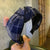 Retro Plaid Cloth Bowknot Hair Band 1 Piece