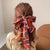 Retro Plaid Cloth Ribbon Hair Tie 1 Piece