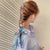 Retro Plaid Cloth Ribbon Hair Tie 1 Piece