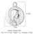 Retro Portrait Cross Angel Titanium Steel Wholesale Charms