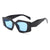 Retro Punk Color Block Ac Square Full Frame Kids Sunglasses