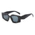 Retro Punk Color Block Ac Square Full Frame Kids Sunglasses