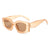 Retro Punk Color Block Ac Square Full Frame Kids Sunglasses