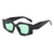 Retro Punk Color Block Ac Square Full Frame Kids Sunglasses