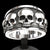 Retro Punk Skull Alloy Plating Halloween Men's Rings