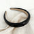 Retro Red PU Leather Headband For Women 2024 New Advanced Texture Outdoor All-Matching Headband For Face Wash Hairpin