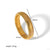 Retro Roman Style Circle Solid Color Stainless Steel Plating 18k Gold Plated Bangle