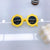 Retro Round Ac Round Frame Full Frame Kids Sunglasses