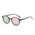 Retro Round Ac Round Frame Patchwork Full Frame Women's Sunglasses