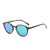 Retro Round Ac Round Frame Patchwork Full Frame Women's Sunglasses