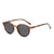 Retro Round Ac Round Frame Patchwork Full Frame Women's Sunglasses