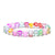 Retro Round Beaded Natural Stone Unisex Bracelets 1 Piece