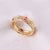 Retro Round Devil's Eye Heart Shape Copper Plating Rings