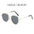 Retro Round Pc Round Frame Full Frame Men's Sunglasses