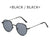 Retro Round Pc Round Frame Full Frame Men's Sunglasses