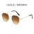 Retro Round Pc Round Frame Full Frame Men's Sunglasses