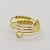 Retro Round Stainless Steel Copper Rings 1 Piece