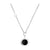 Retro Round Titanium Steel Inlay Artificial Gemstones Long Necklace