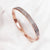 Retro Round Titanium Steel Inlay Zircon Bangle 1 Piece