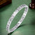 Retro Round Titanium Steel Inlay Zircon Bangle